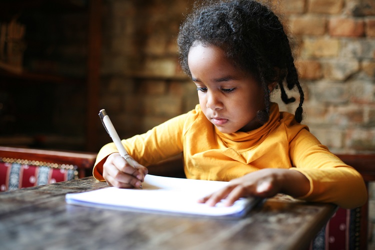 Kids Writing Letters to Grandparents